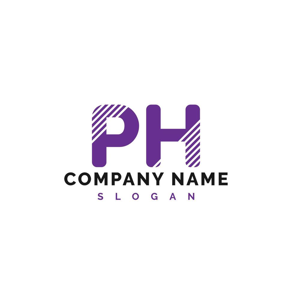 PH Letter Logo Design. PH letter logo Vector Illustration - Vector