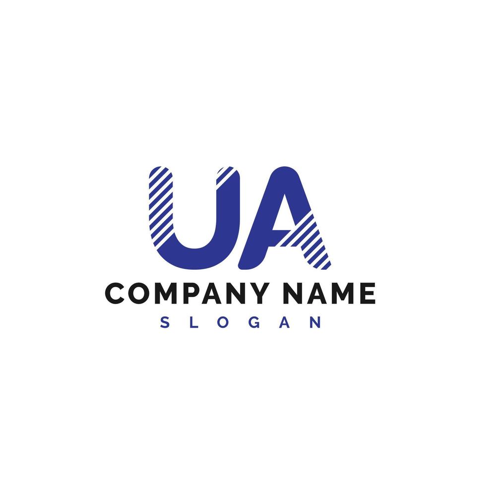 UA Letter Logo Design. UA Letter Logo Vector Illustration - Vector