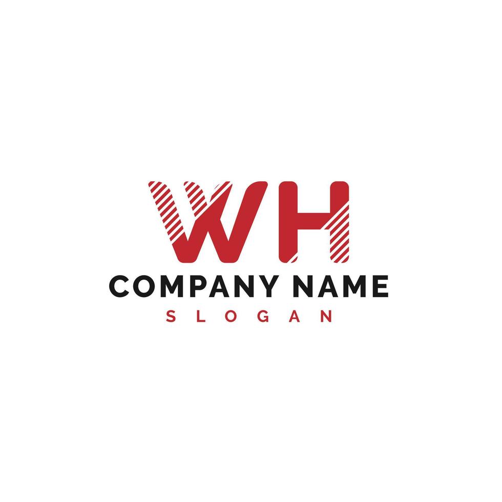 WH Letter Logo Design. WH Letter Logo Vector Illustration - Vector