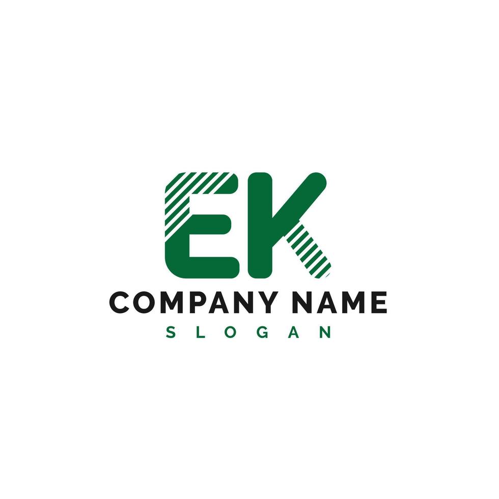 EK Letter Logo Design. EK letter logo Vector Illustration - Vector