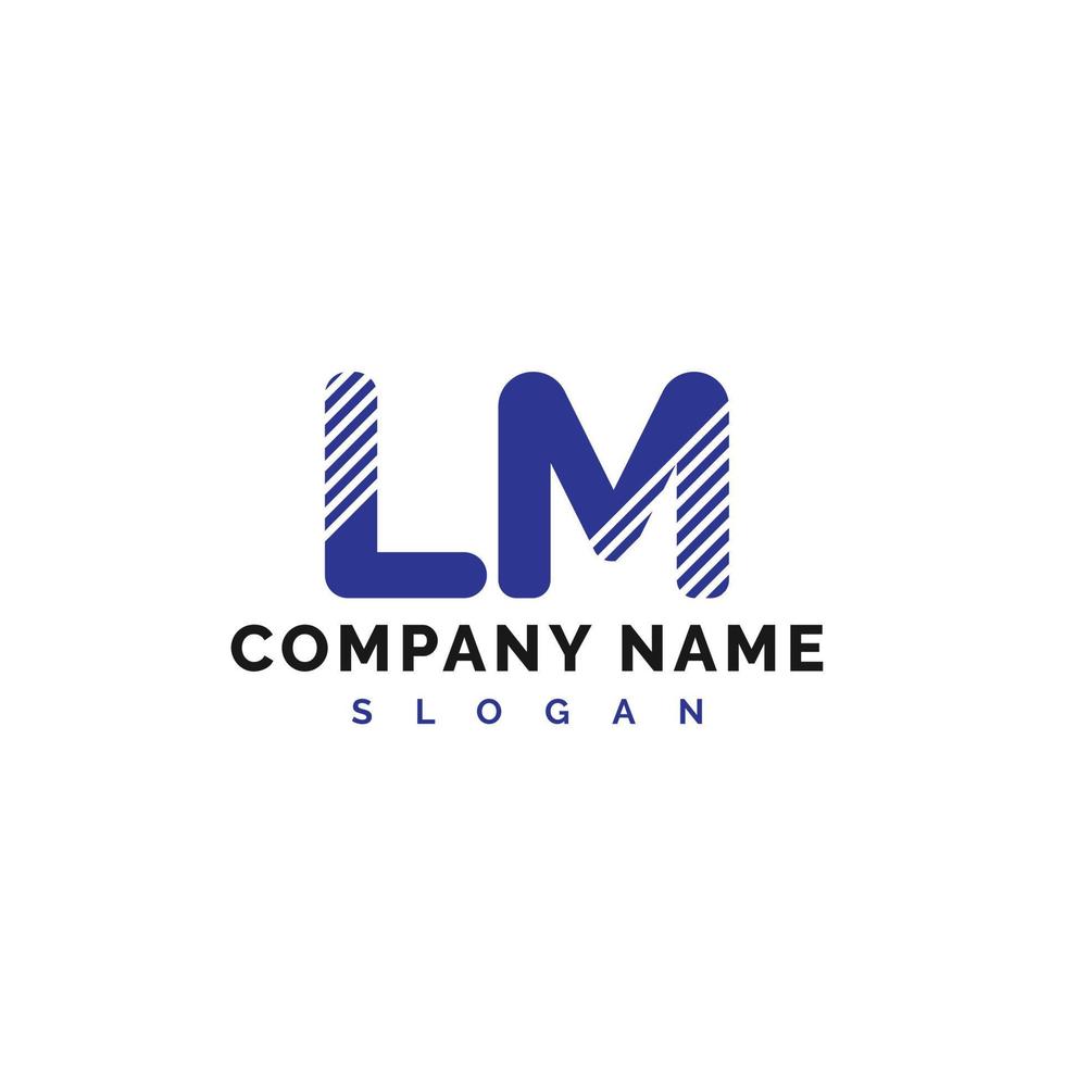 LM Letter Logo Design. LM letter logo Vector Illustration - Vector
