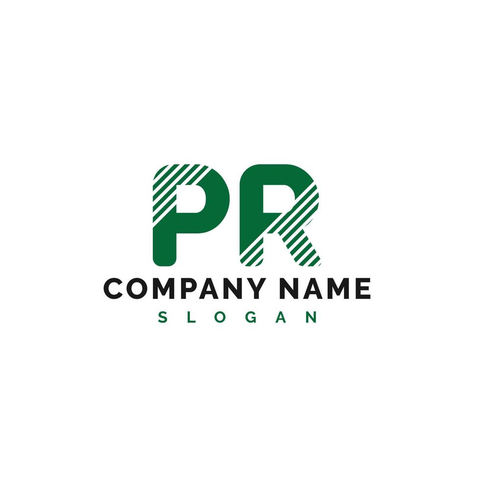 PR Letter Logo Design. PR letter logo Vector Illustration - Vector
