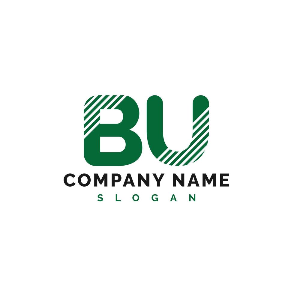 diseño de logotipo bu. bu carta logo icono vector ilustración - vector