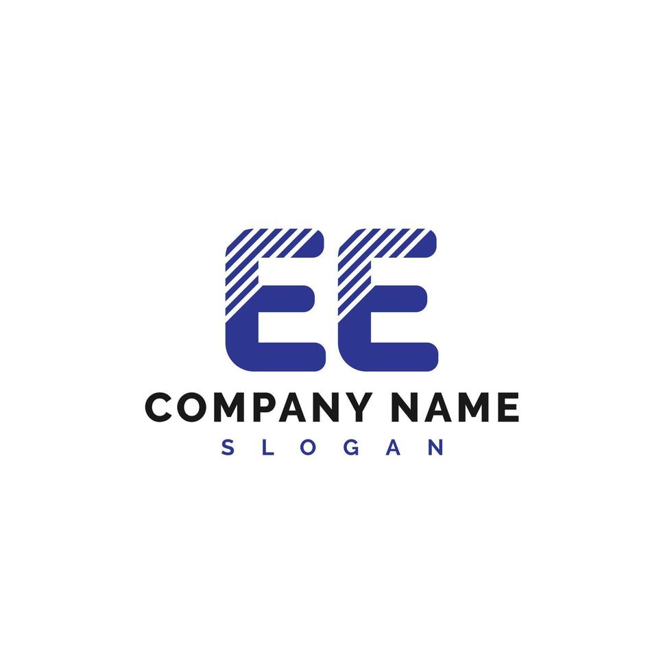 diseño del logotipo de la letra ee. Ilustración de vector de logotipo de letra ee - vector