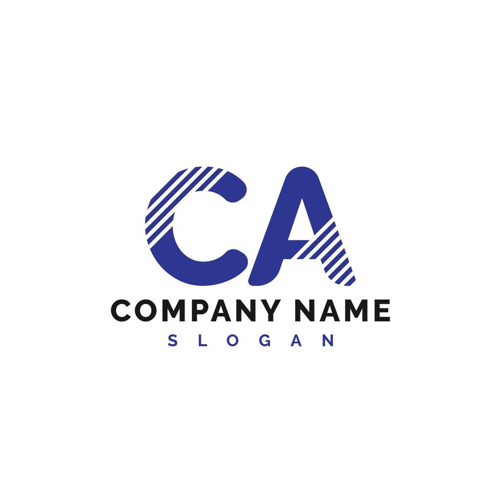 diseño del logotipo de la letra ca. ilustración vectorial del logotipo de la letra ca - vector
