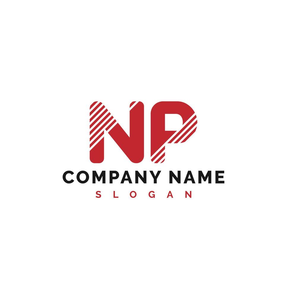 NP Letter Logo Design. NP letter logo Vector Illustration - Vector