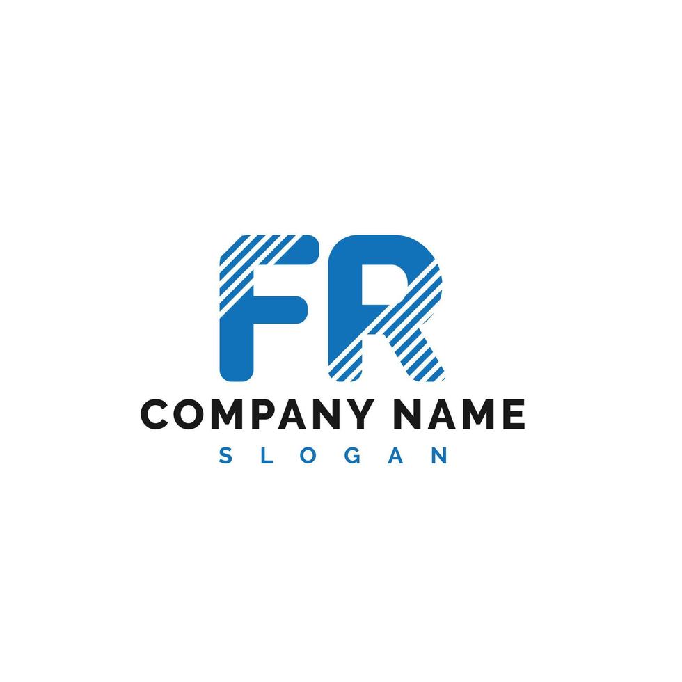FR Letter Logo Design. FR letter logo Vector Illustration - Vector
