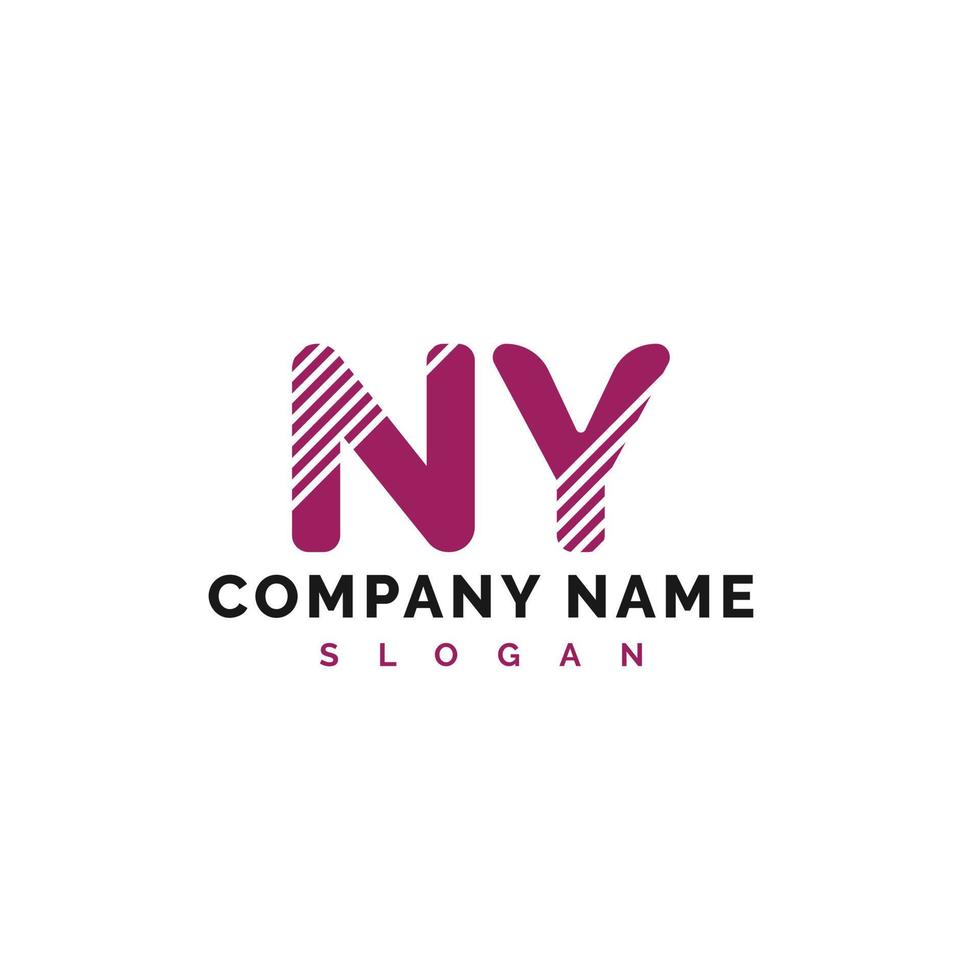 NY Letter Logo Design. NY letter logo Vector Illustration - Vector