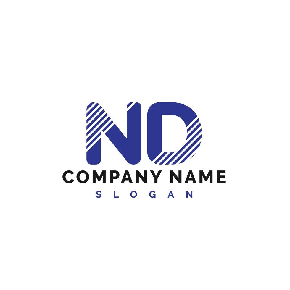 ND Letter Logo Design. ND letter logo Vector Illustration - Vector