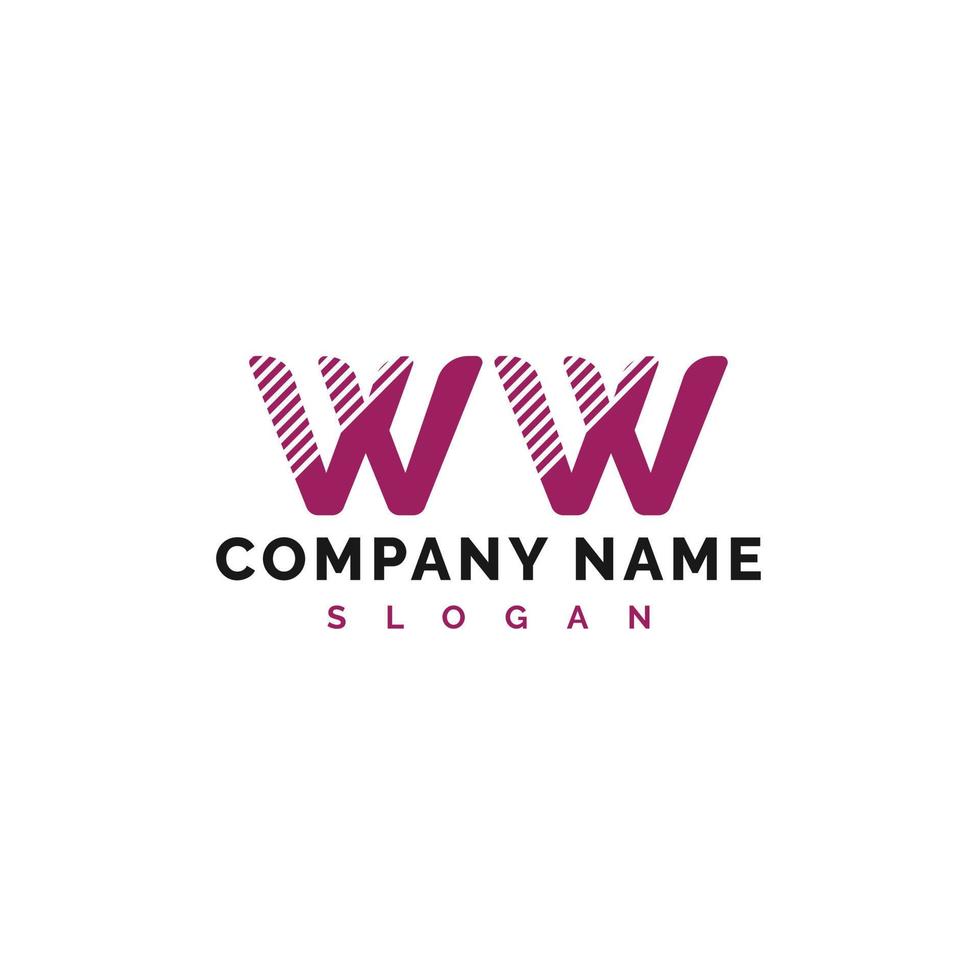 WW Letter Logo Design. WW Letter Logo Vector Illustration - Vector