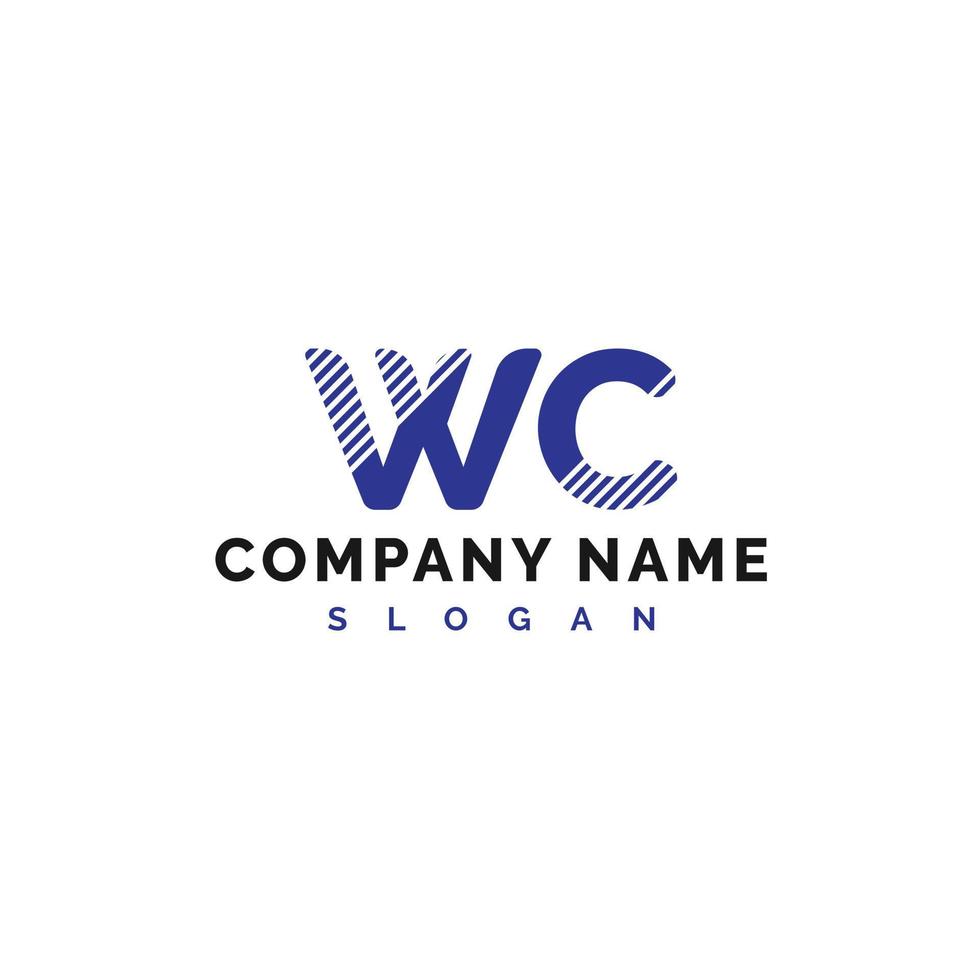WC Letter Logo Design. WC Letter Logo Vector Illustration - Vector