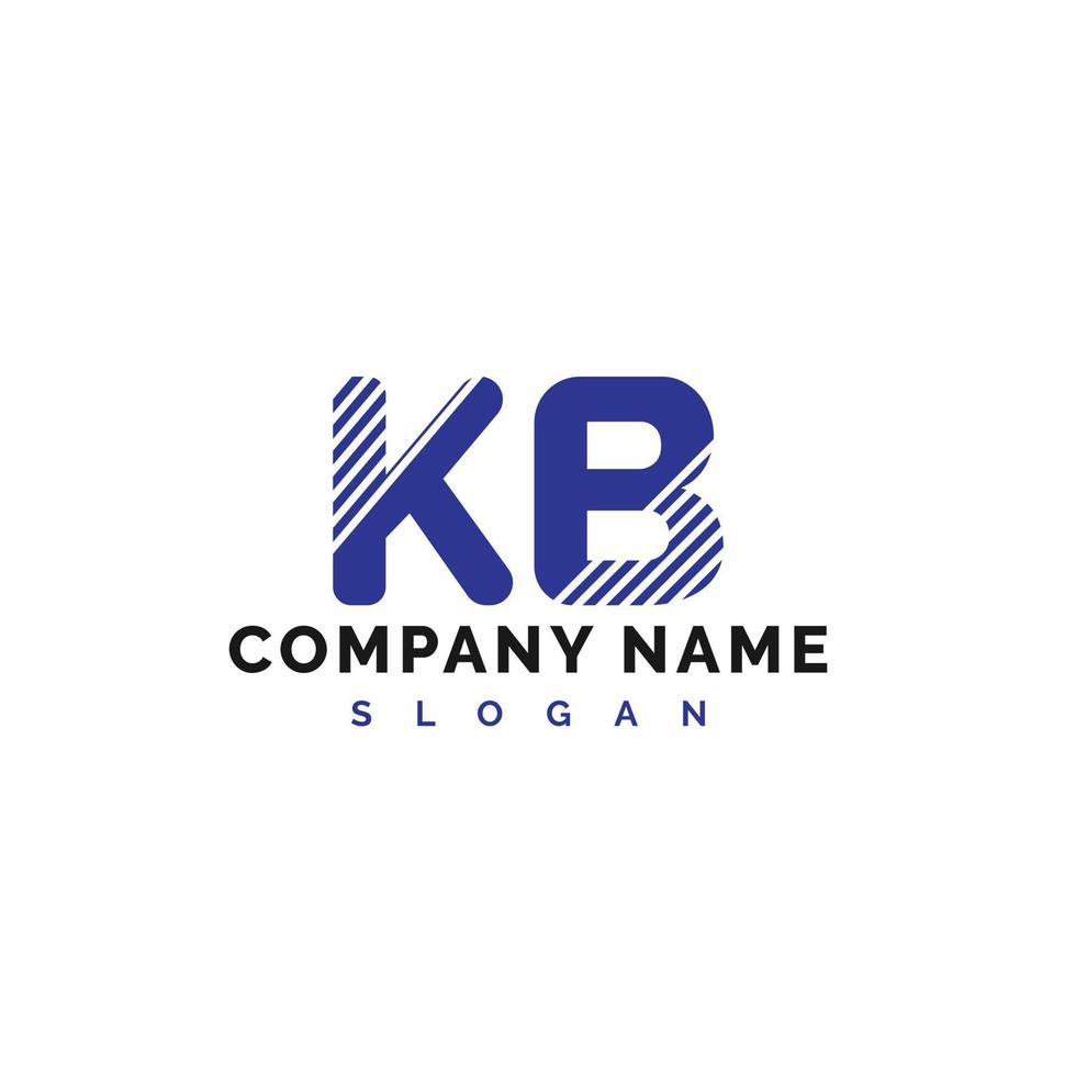 diseño del logotipo de la letra kb. Ilustración de vector de logotipo de letra kb - vector