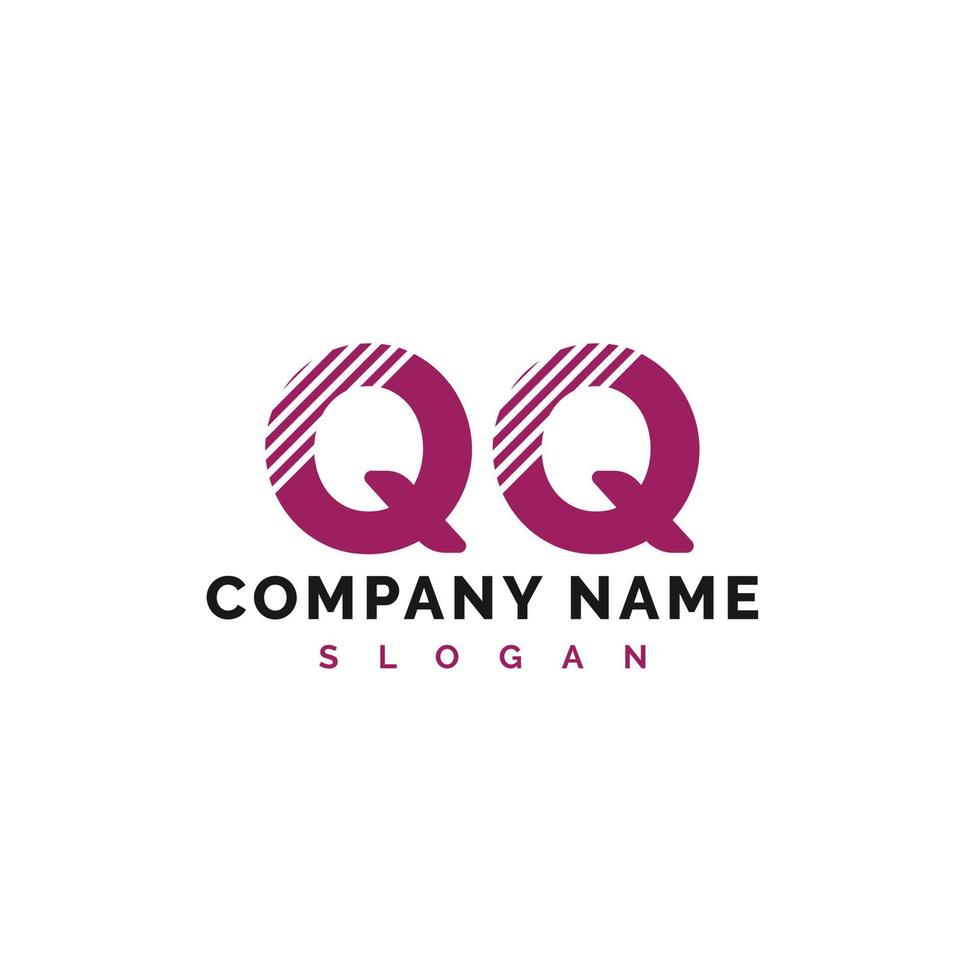 QQ Letter Logo Design. QQ letter logo Vector Illustration - Vector