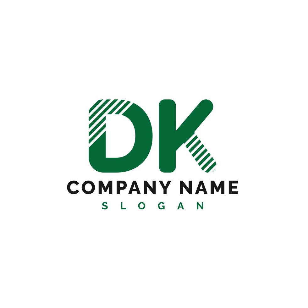 DK Letter Logo Design. DK letter logo Vector Illustration - Vector