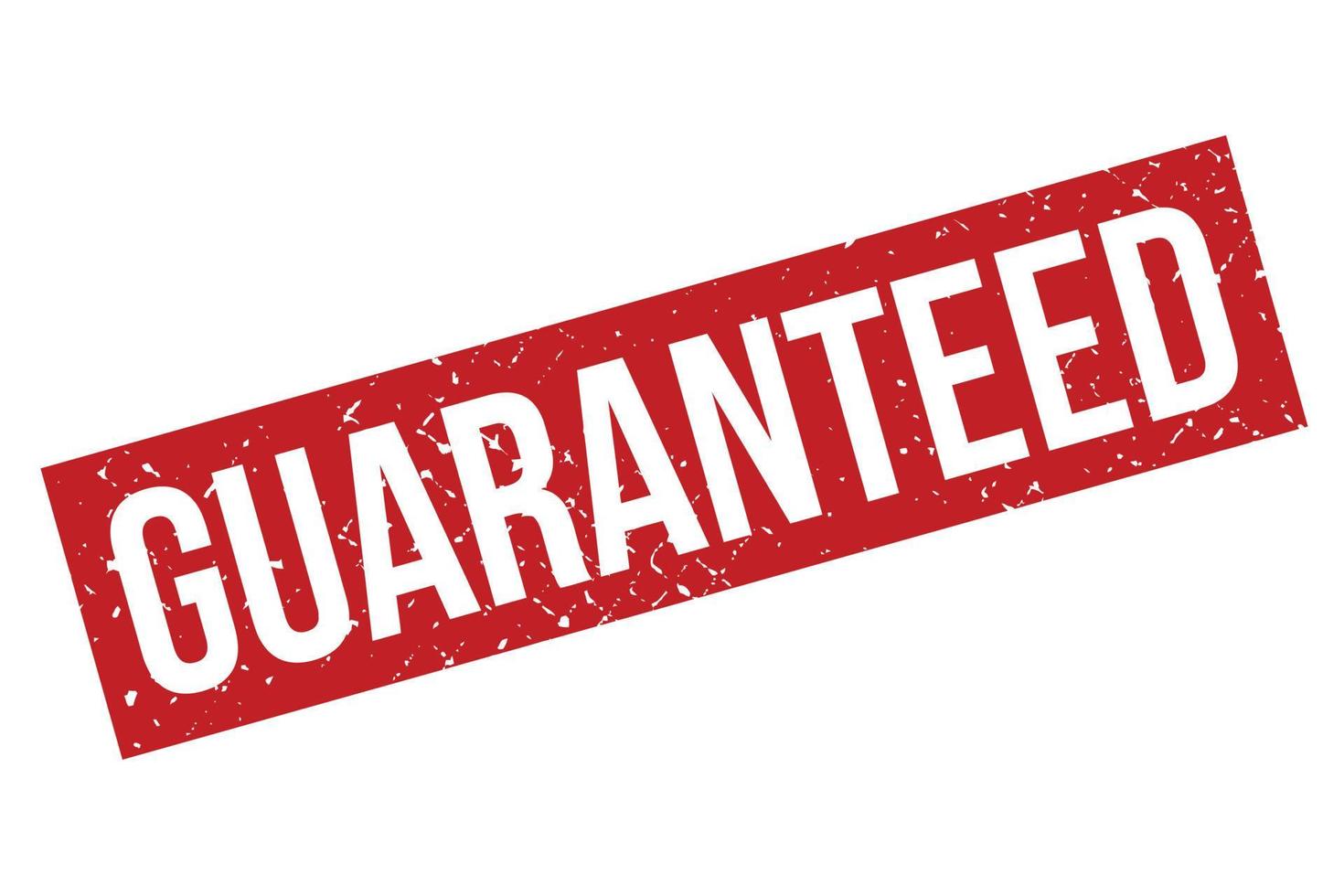 Red Grunge Guaranteed Rubber Stamp Isolated On White Background vector