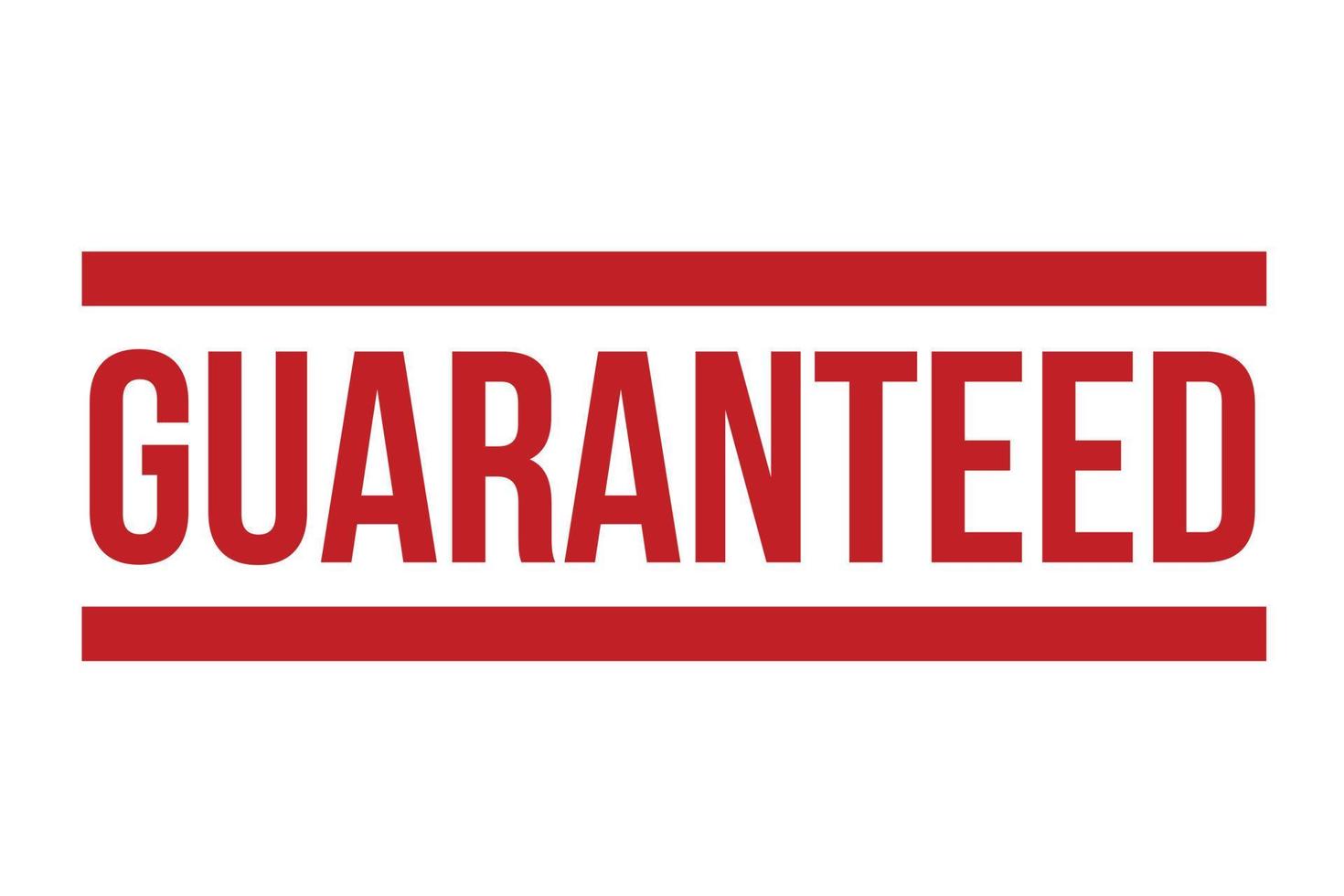 Guaranteed Rubber Stamp. Guaranteed Stamp Seal vector