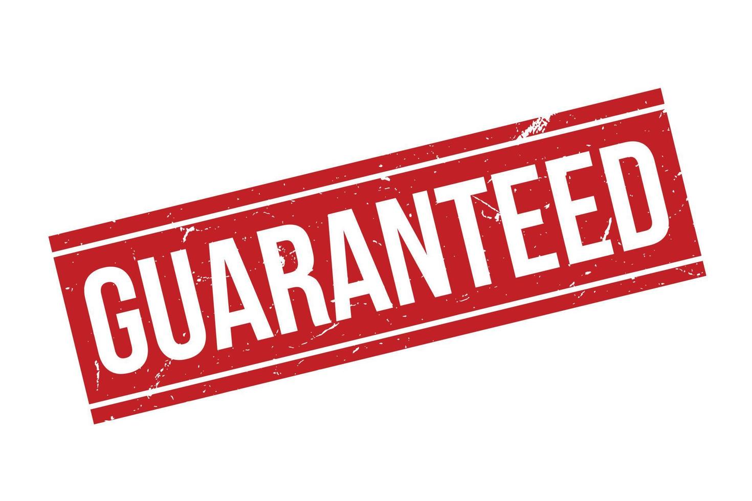 Guaranteed Grunge Rubber Stamp On White Background, Vector Illustration