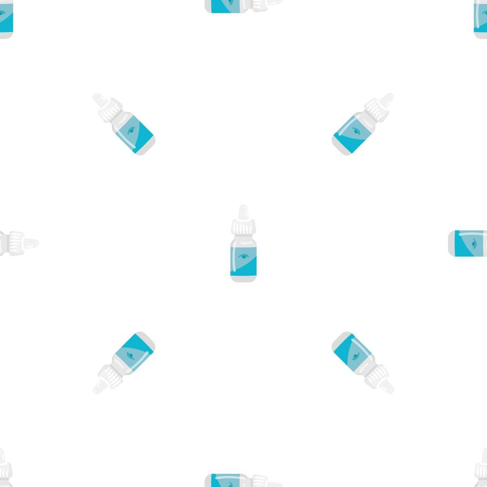 Eye drop bottle pattern seamless vector