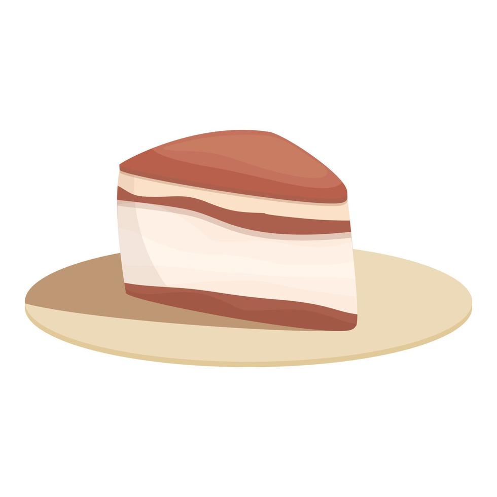 icono de tiramisú de cacao vector de dibujos animados. crema de café