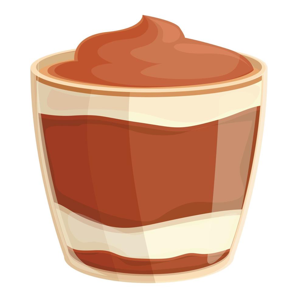 Drink tiramisu icon cartoon vector. Cake dessert vector