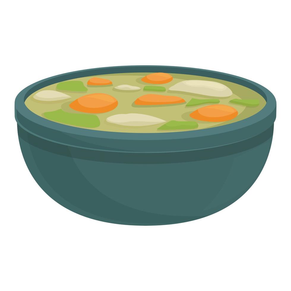 vector de dibujos animados de icono de sopa china. plato de comida