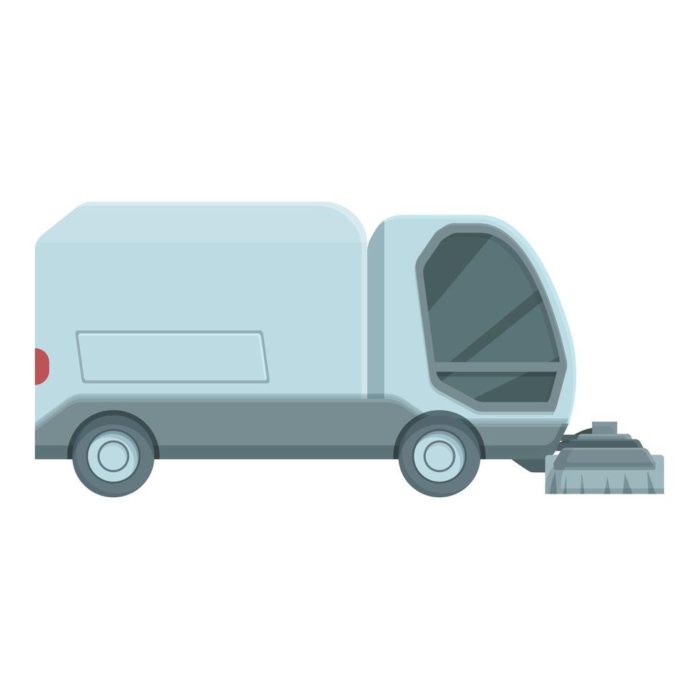 Vacuum sweeper icon cartoon vector. Street truck vector