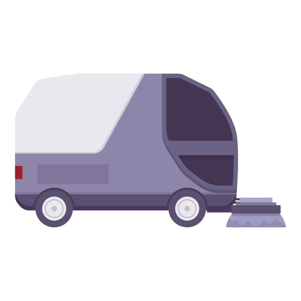 Sweeper washer icon cartoon vector. Street truck vector