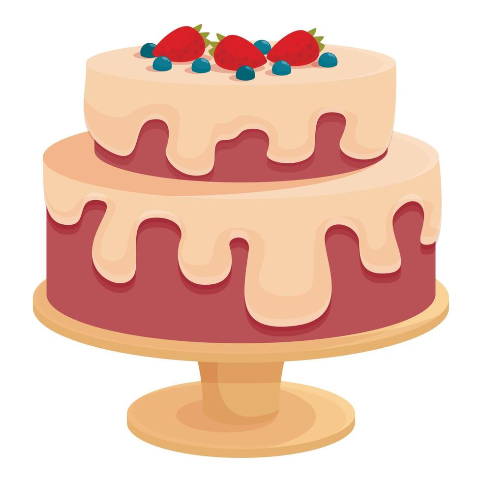 Cream cocoa cake icon cartoon vector. Groom party vector