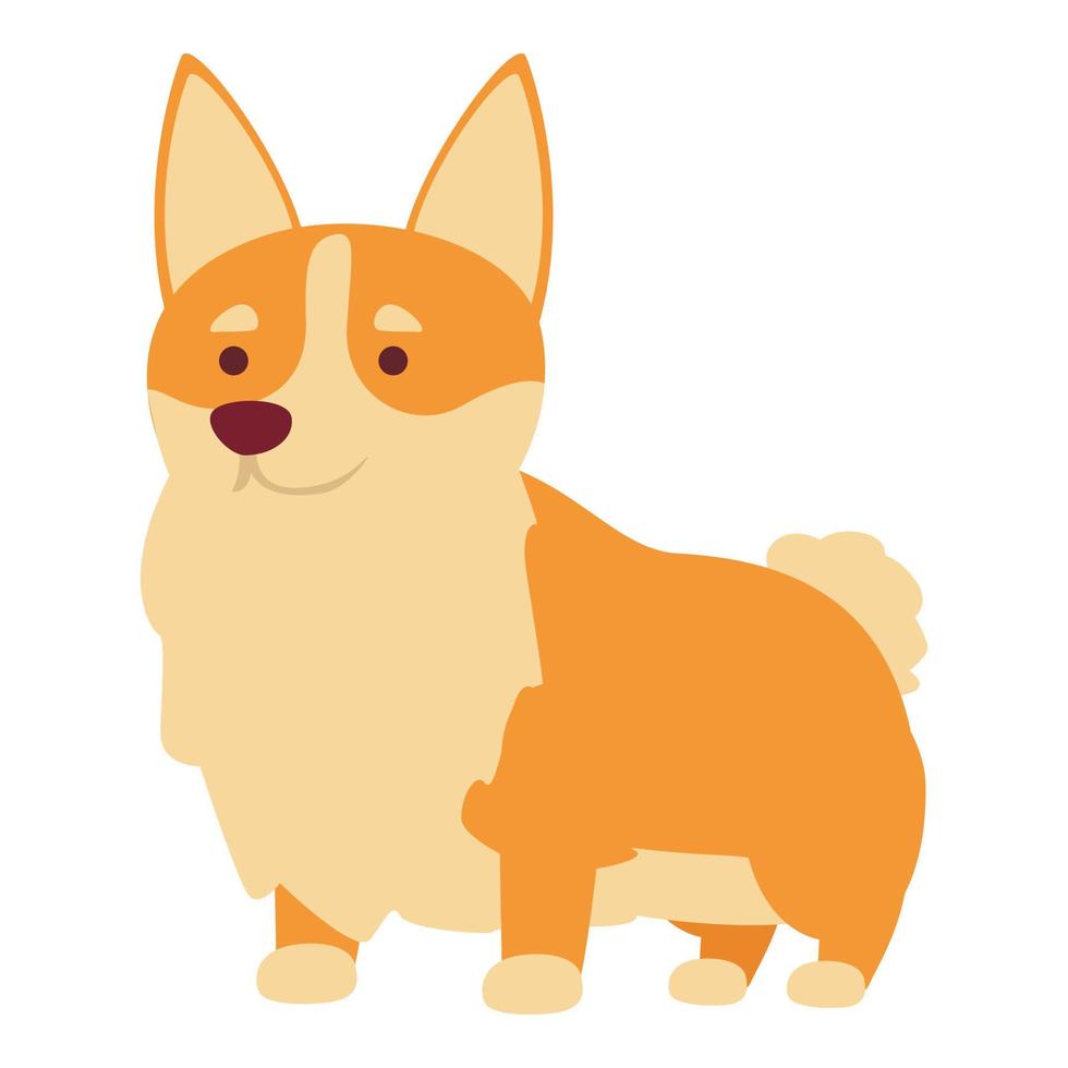 vector de dibujos animados de icono de perro real. cachorro bebe