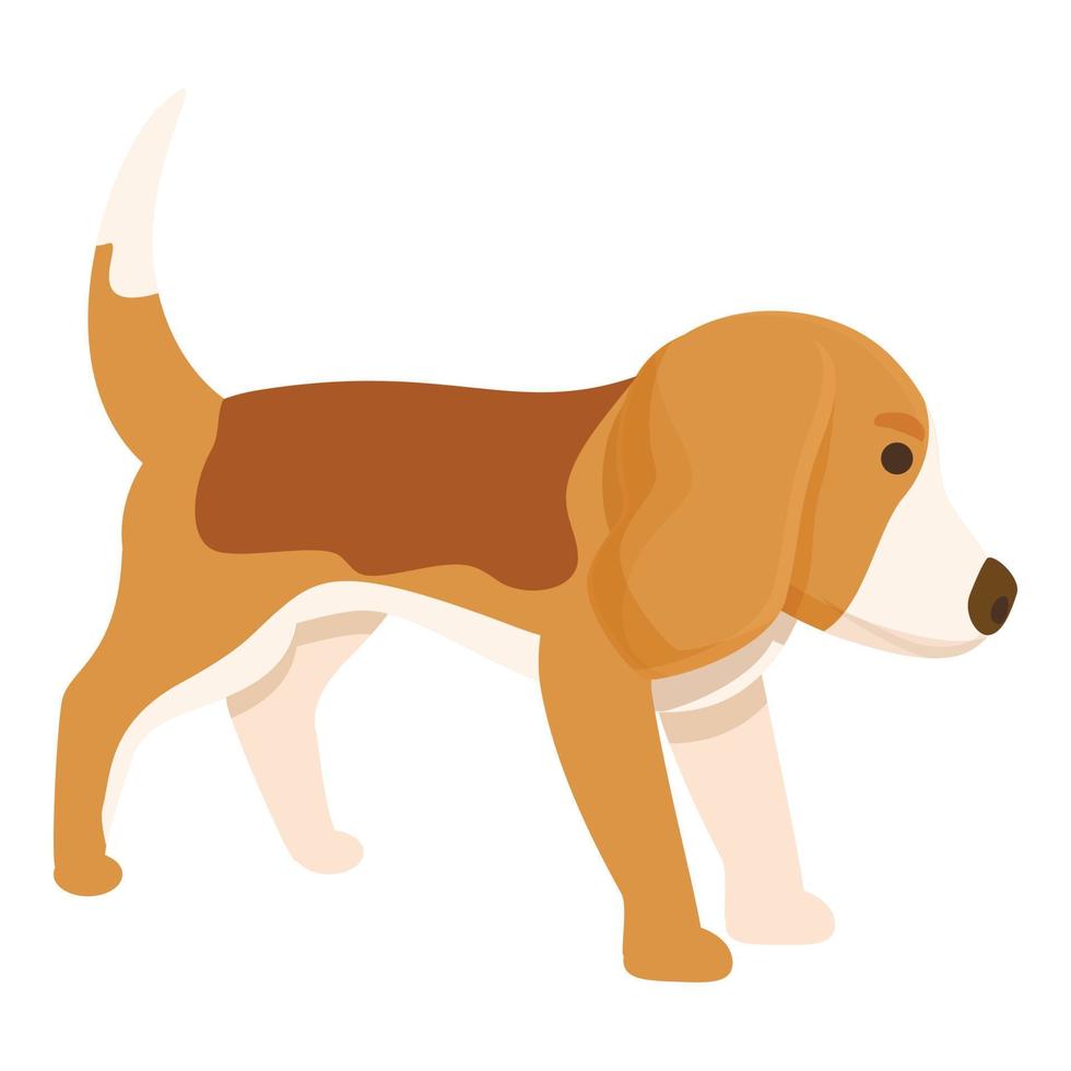 vector de dibujos animados de icono de cachorro de perro. correr animal