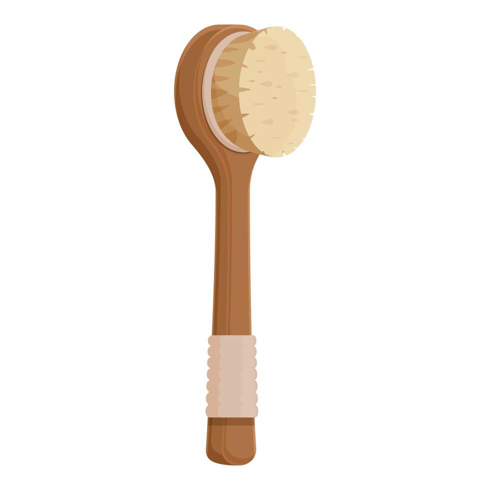 Bath brush icon cartoon vector. Body massage vector