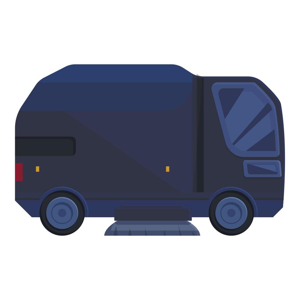 Sweeping machine icon cartoon vector. Street truck vector