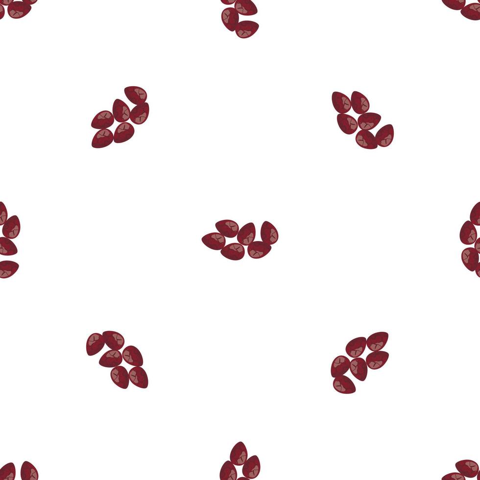 Cocoa seed pattern seamless vector