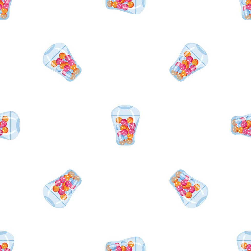 Gum glass pattern seamless vector