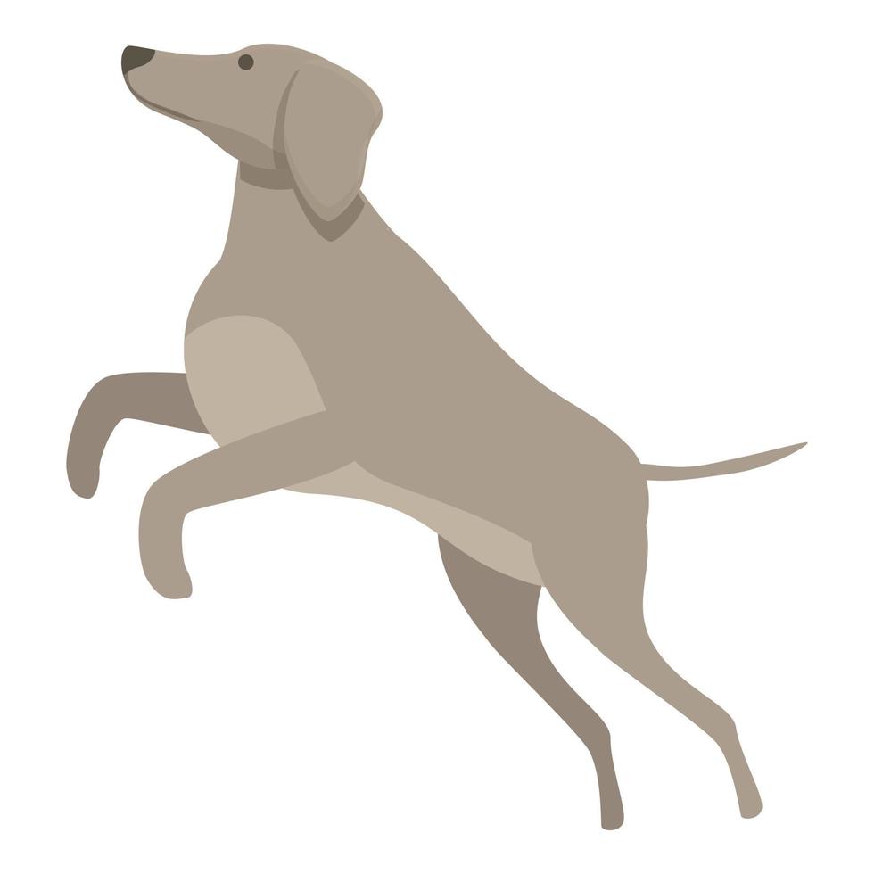 divertido icono de galgo vector de dibujos animados. perro animal