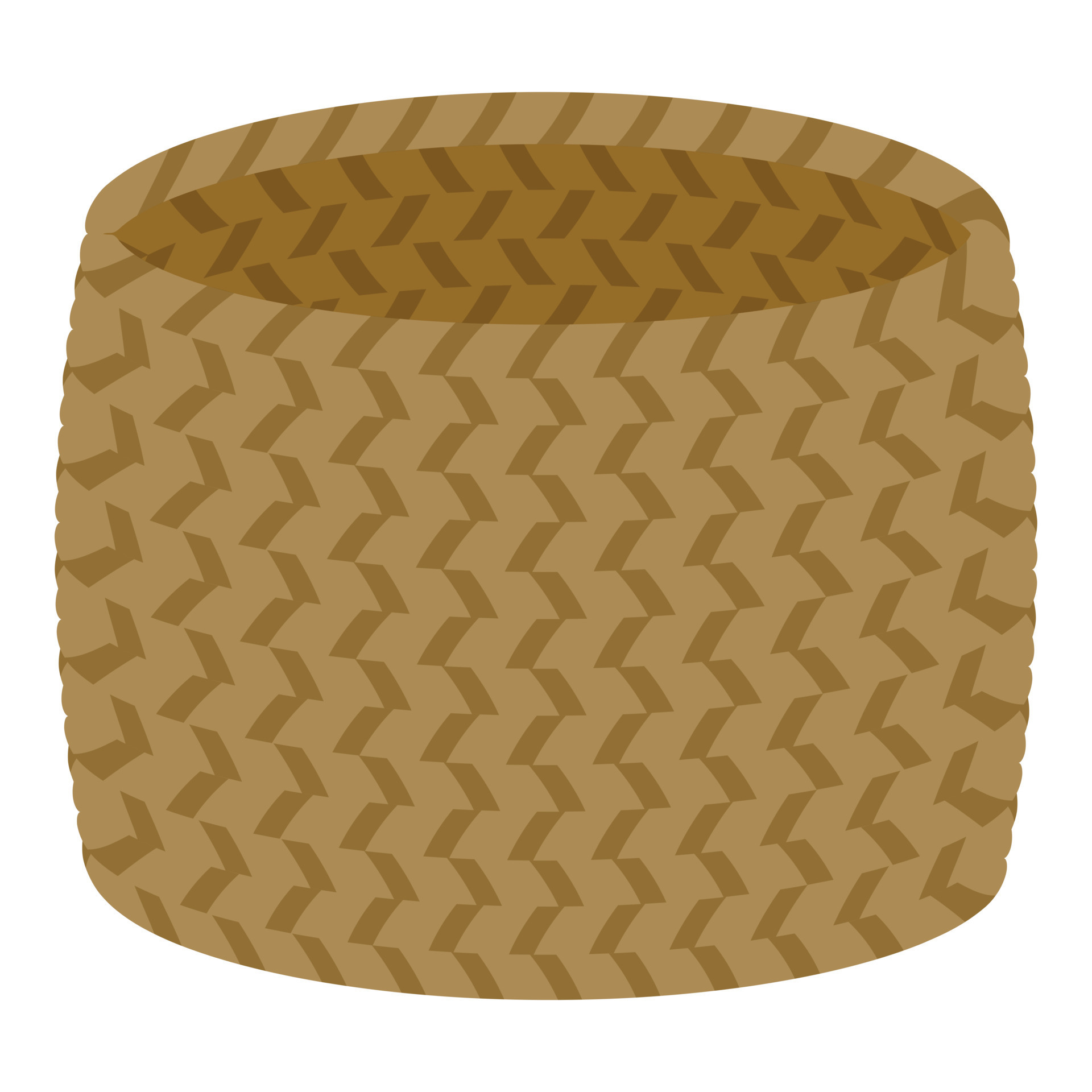 Jute basket icon cartoon vector. Natural rope 19140798 Vector Art at