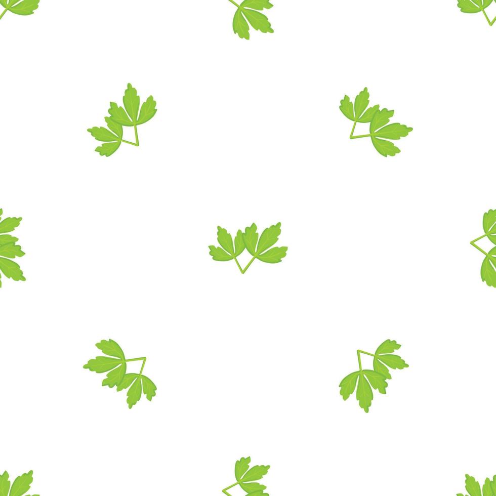 Green parsley pattern seamless vector