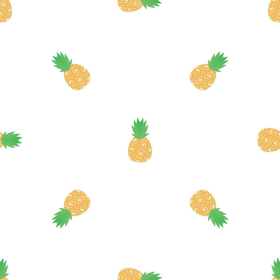 Spiral pineapple pattern seamless vector