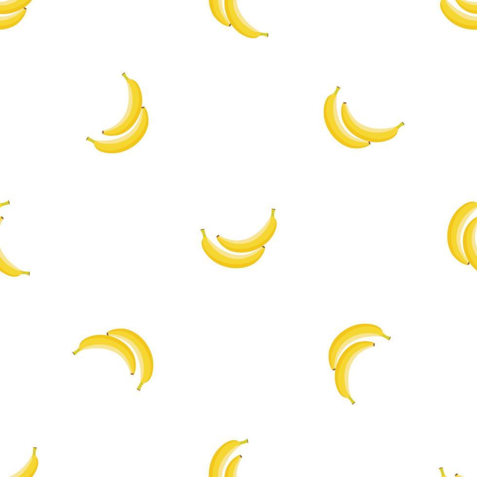 plátano, fruta, patrón, seamless, vector