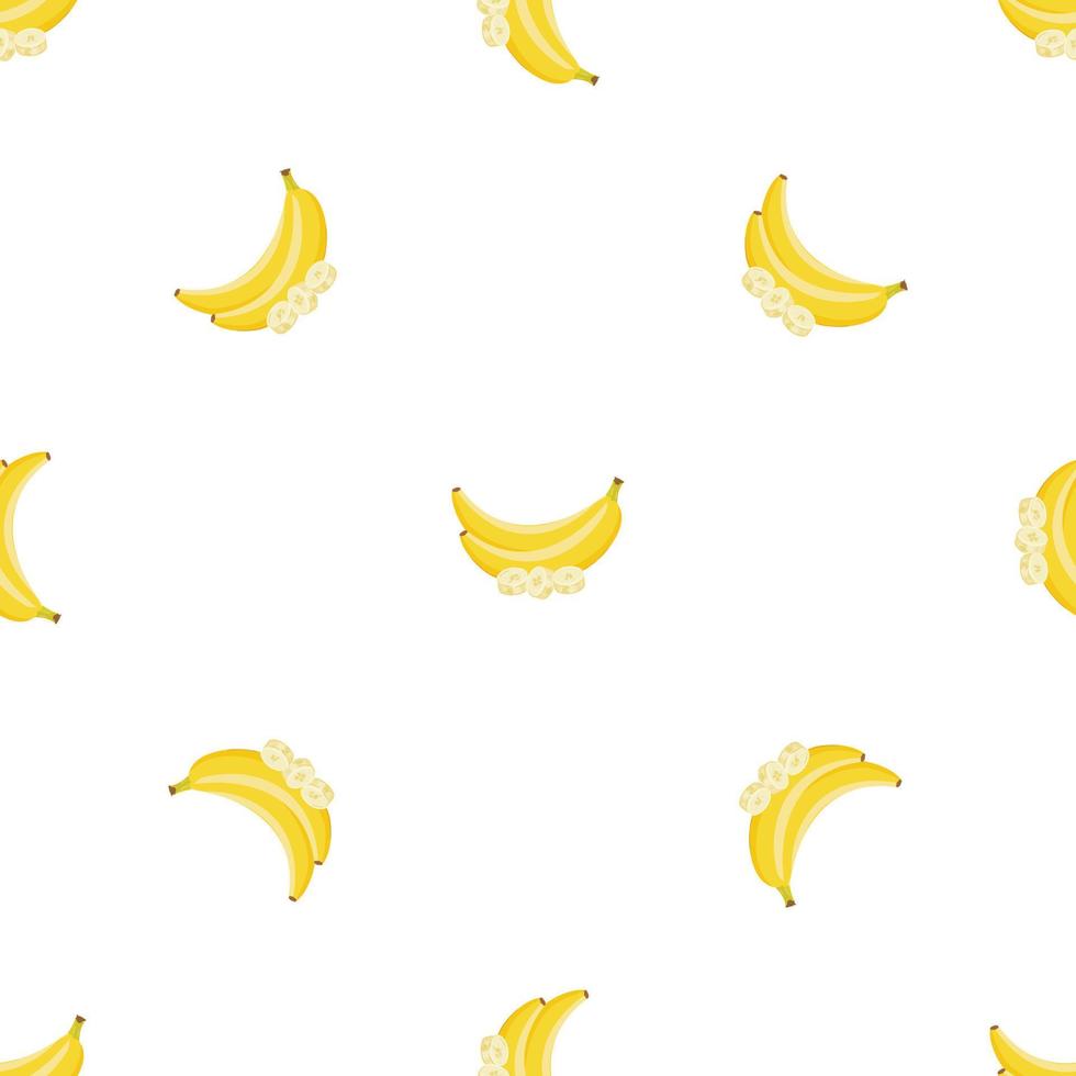 Organic banana pattern seamless vector