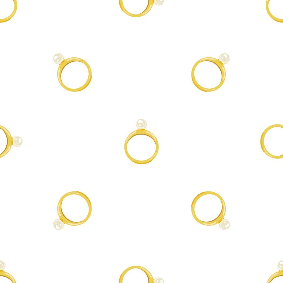 Gold ring pattern seamless vector