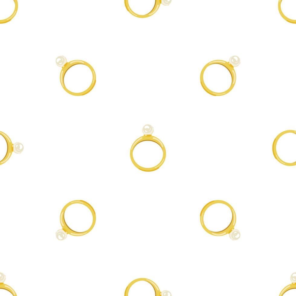 Gold ring pattern seamless vector