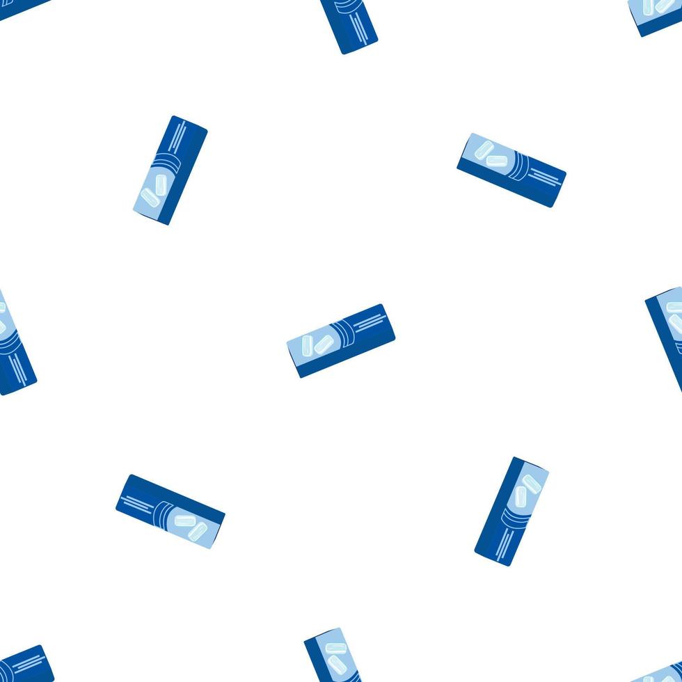 Gum pack pattern seamless vector