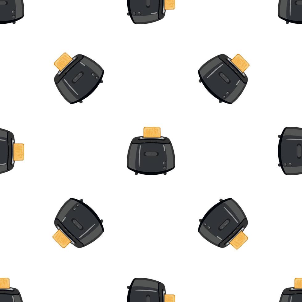 Toaster pattern seamless vector