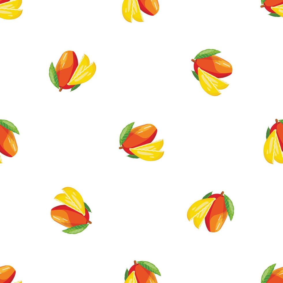 Large mango pattern seamless vector