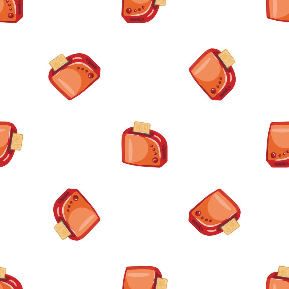 Red toaster pattern seamless vector