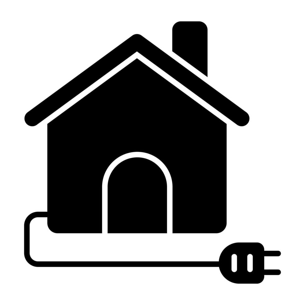 Modern design icon of electric home vector