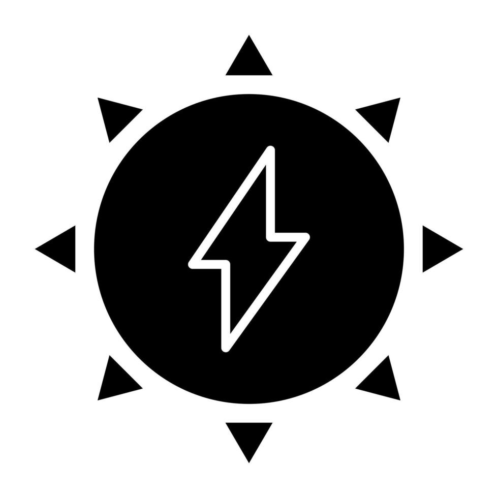 un icono de diseño perfecto de energía solar vector