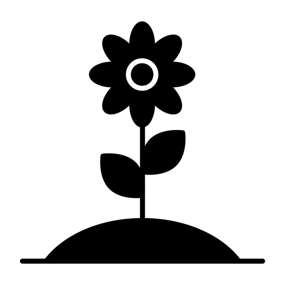 A beautiful design icon of flower vector