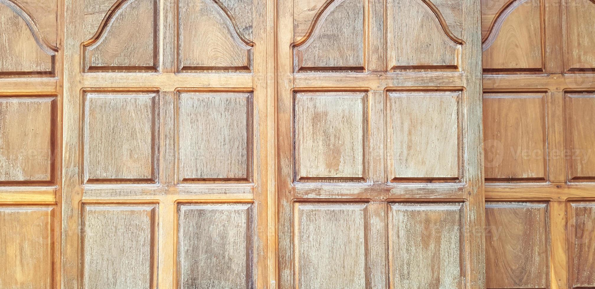 Pattern of vintage wooden window or door with for background. Retro object, Wood material and wallpaper concept photo